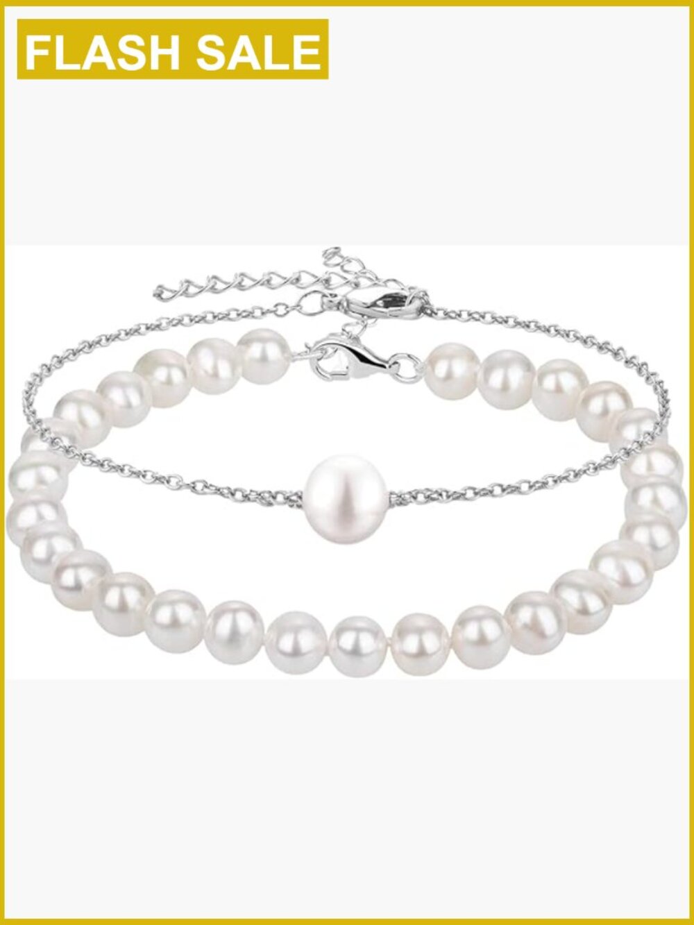 Pearl Ankle Bracelets for Women Dainty Summer Beach Jewelry Gift